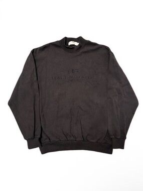 Vintage Balenciaga Men’s suede Black Logo Sweatshirt